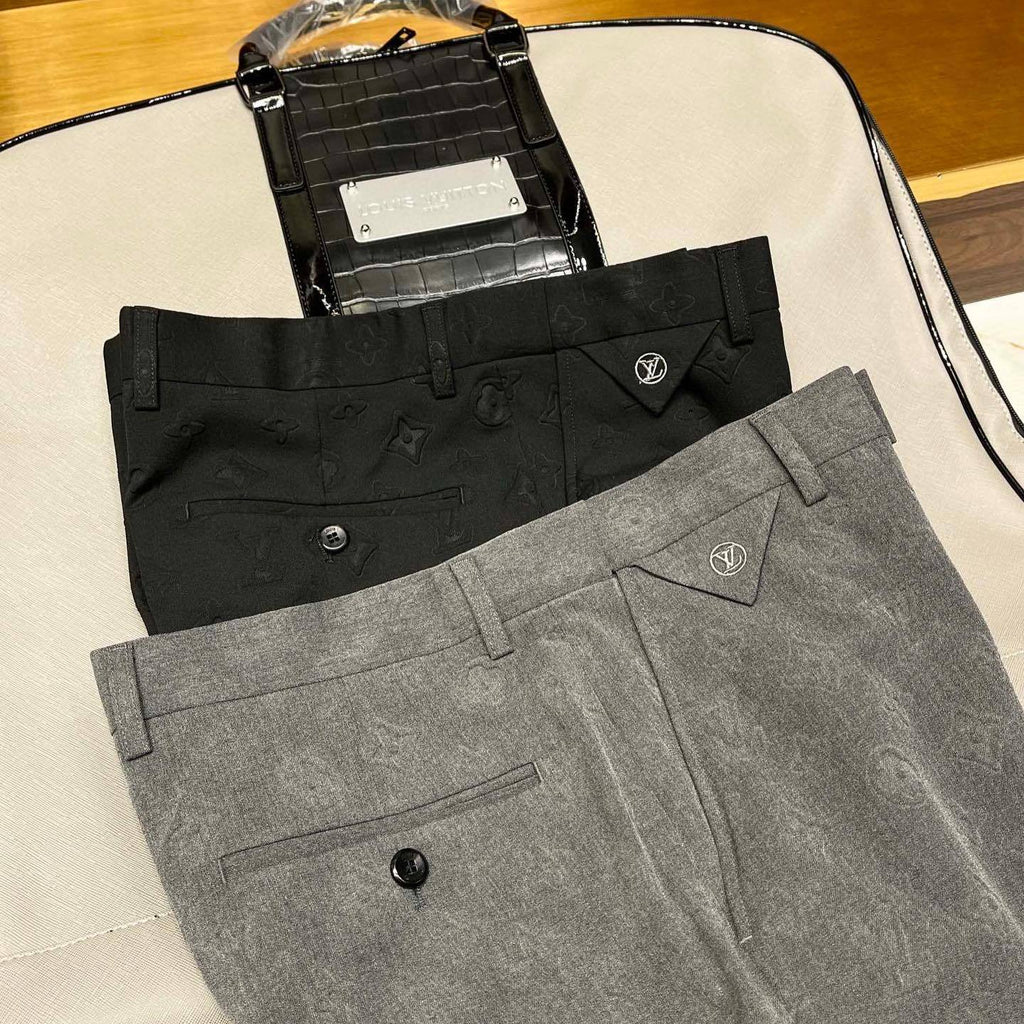 Louis Vuitton Men's Suit Jacket Long Pants Professional Dress Set #6468
