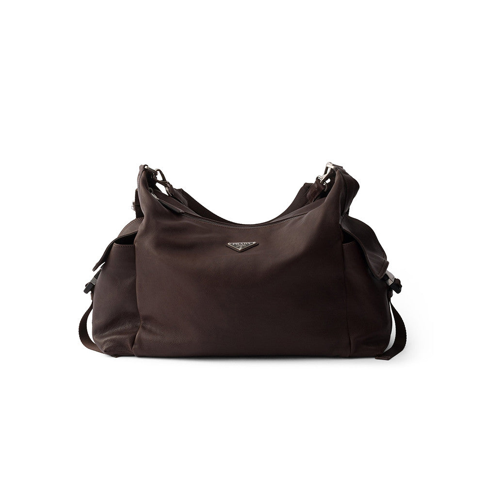 Prada Brown Leather Explore Shoulder Bag #379558