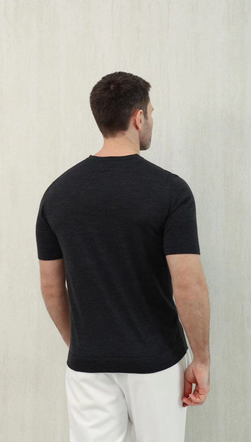 Loro Piana Top-quality Version Men's T-Shirt Cotton#375406