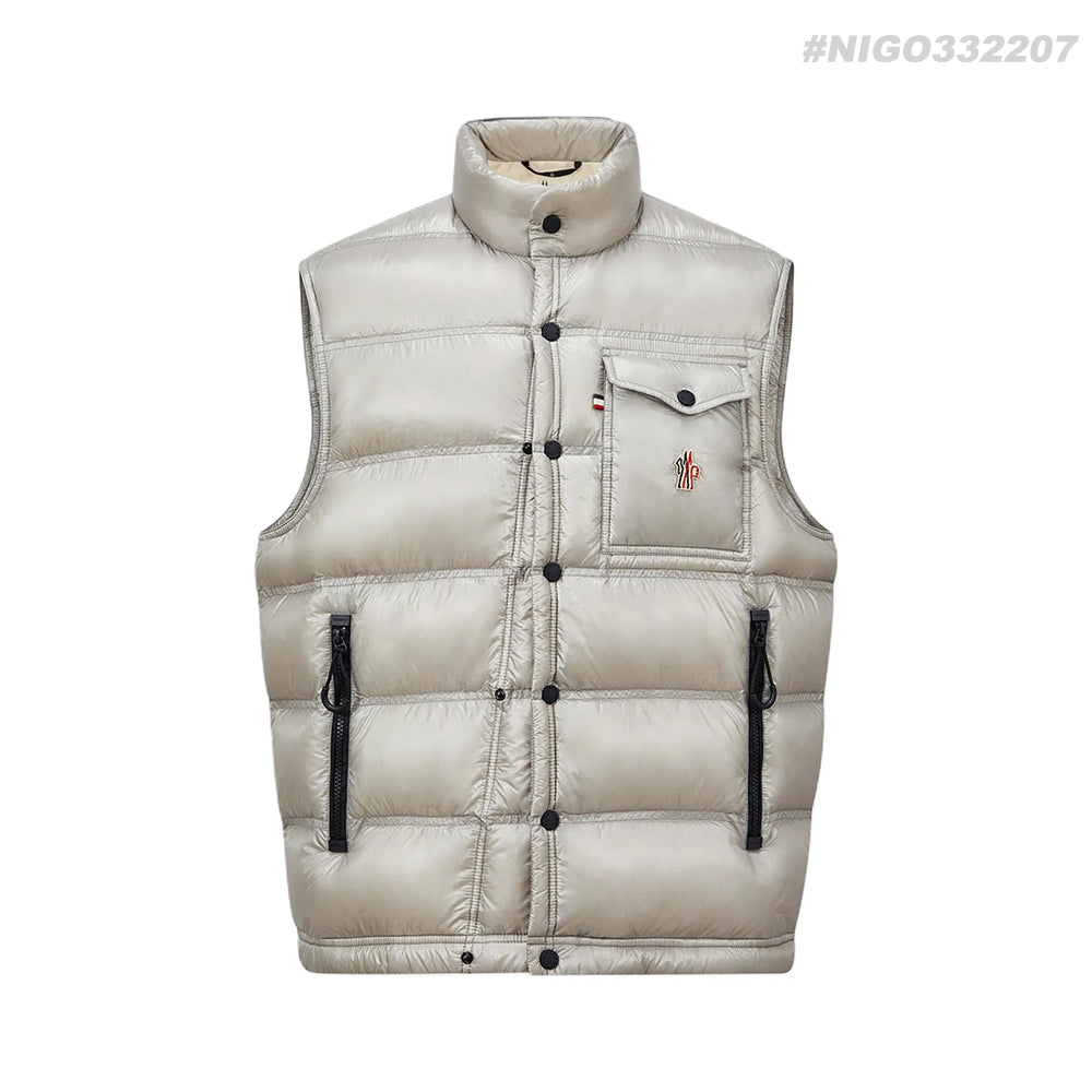 Moncler Grenoble Nantu Collection Men's And Women's Zipper Pocket Reflective Details Vest  Black #332207