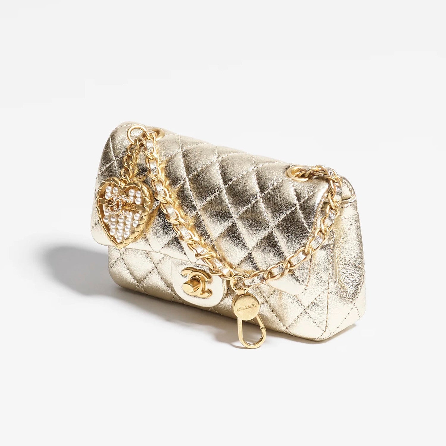 Chanel Women's Solid Color Chain Strap Flap Leather Mini Pendant Bag Bags AP4760-B21223-U0509 #77494