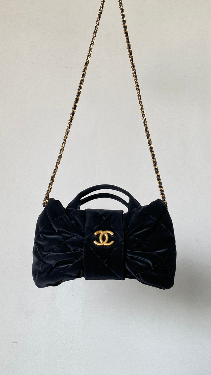 Chanel Minitasche in Schleifenform Nylon Mit Samteffekt #333804