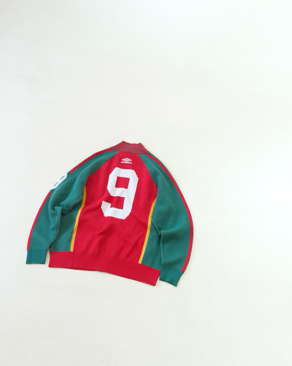 Supreme X UMBRO ZIP UP SWEATER Men's And Women's Spring And Summer Color-blocked Long-sleeved Knit Sweater With Embroidered Logo On The Chest Jacket And Casual Drawstring Shorts Set Suit #77888