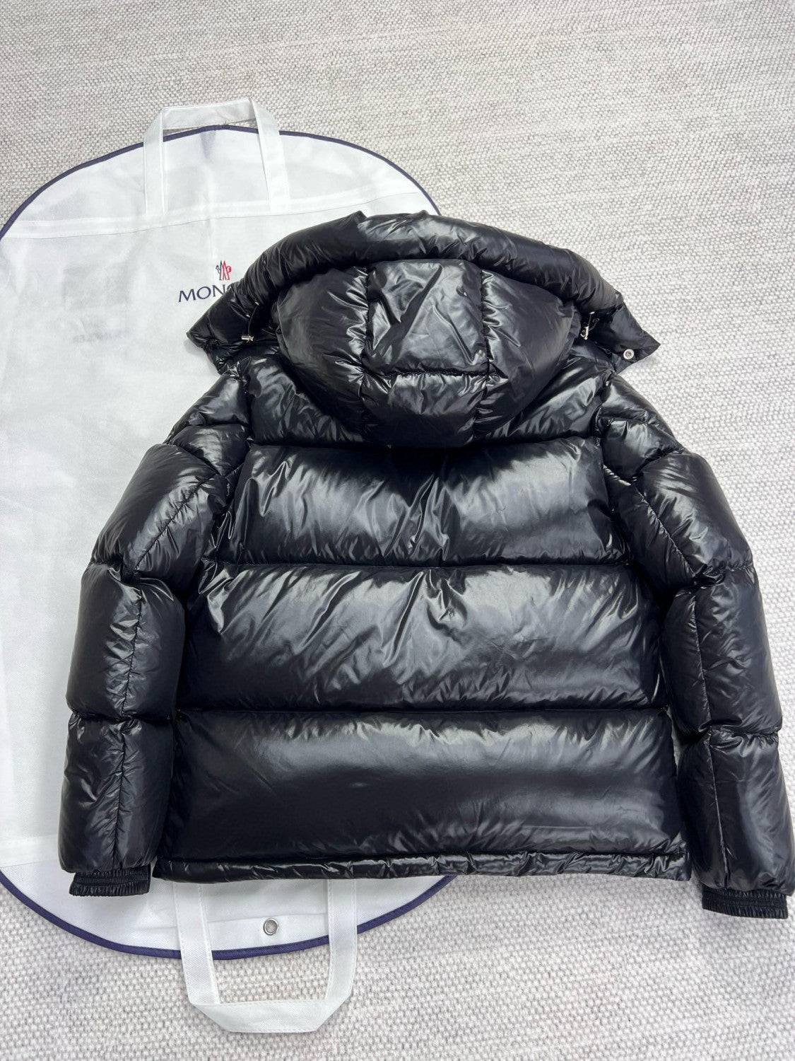 Moncler Men's Winter Standing Collar Hooded Zip Puffer Down Jacket Coat #97559