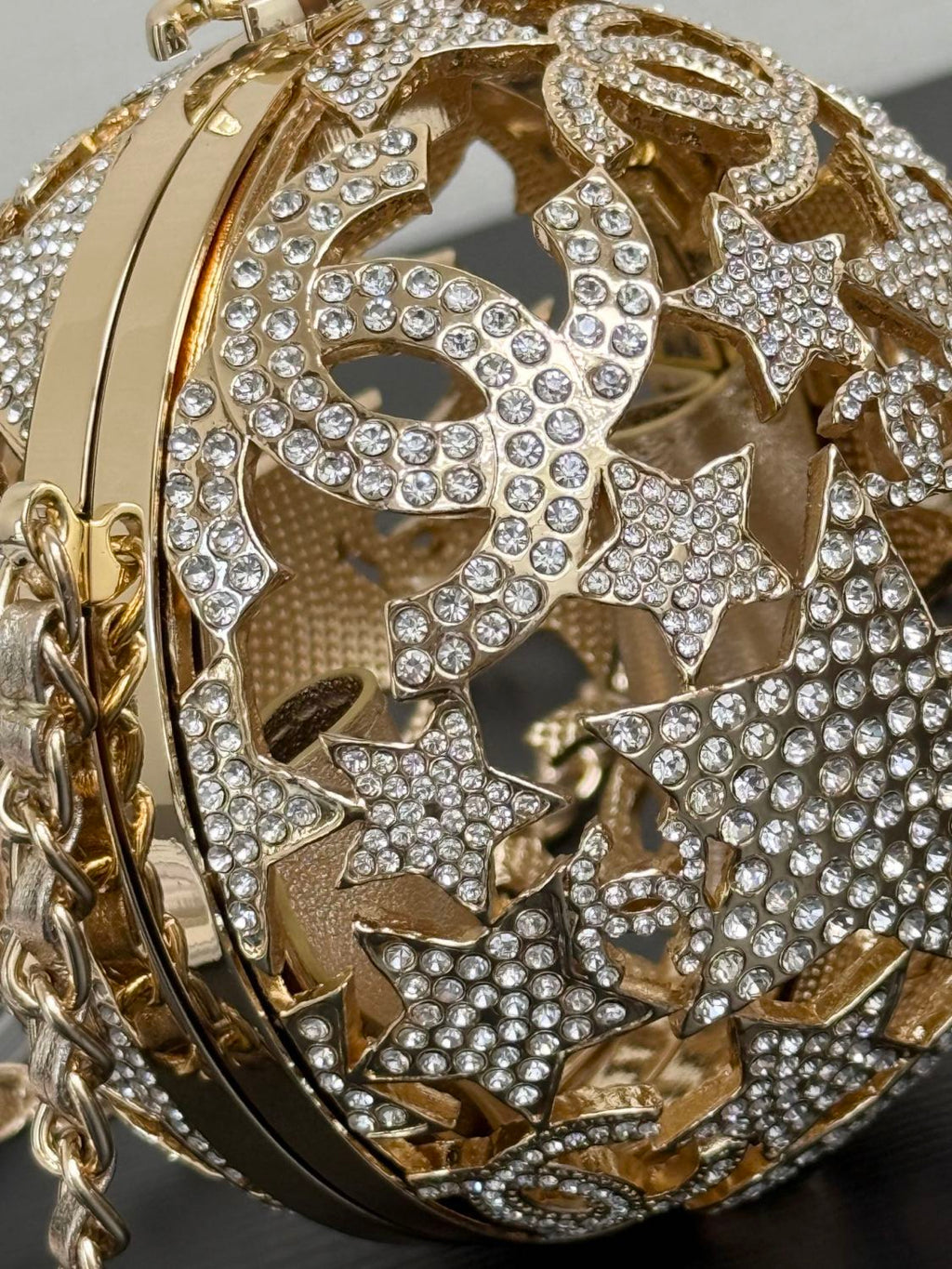 Chanel Haute Métiers d'art series star hollow spherical evening bag #332742