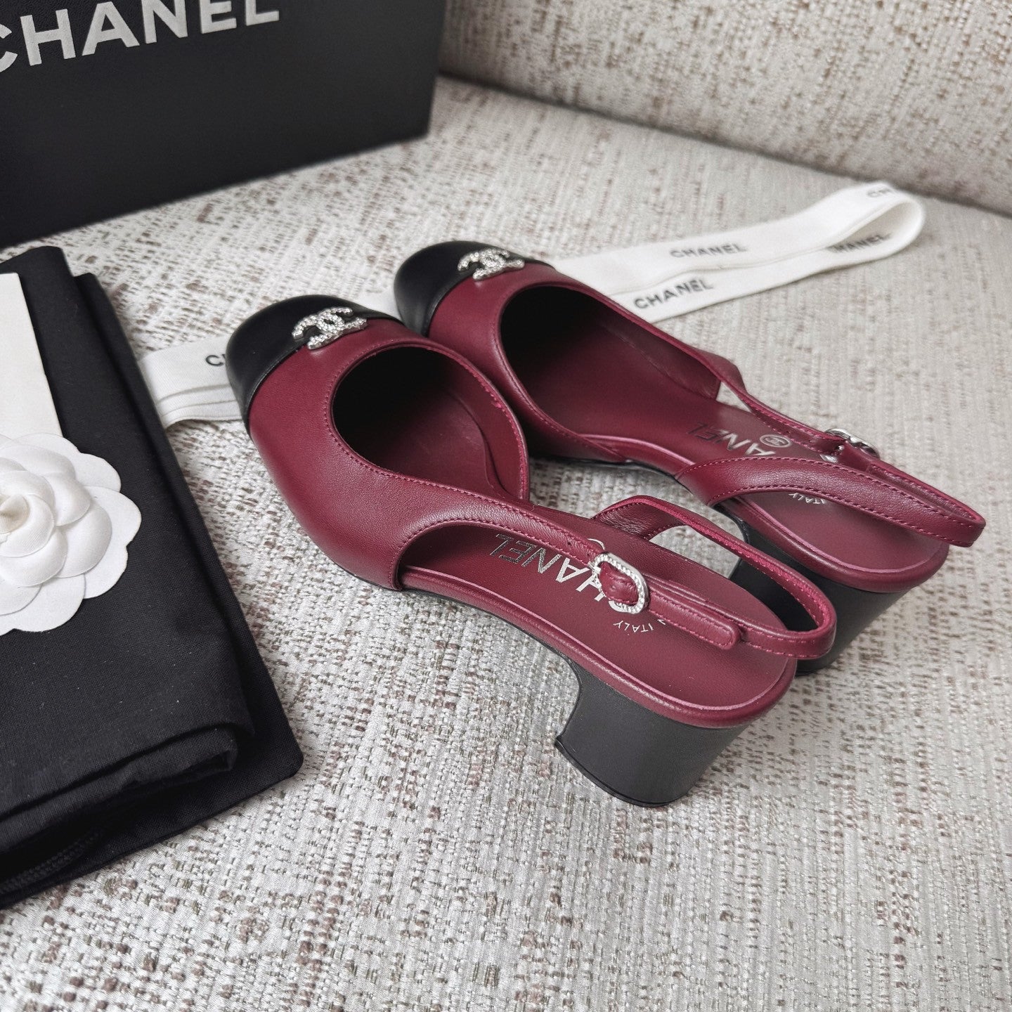 Chanel Cc Diamond Logo Lambskin High Heel Sandals #336670