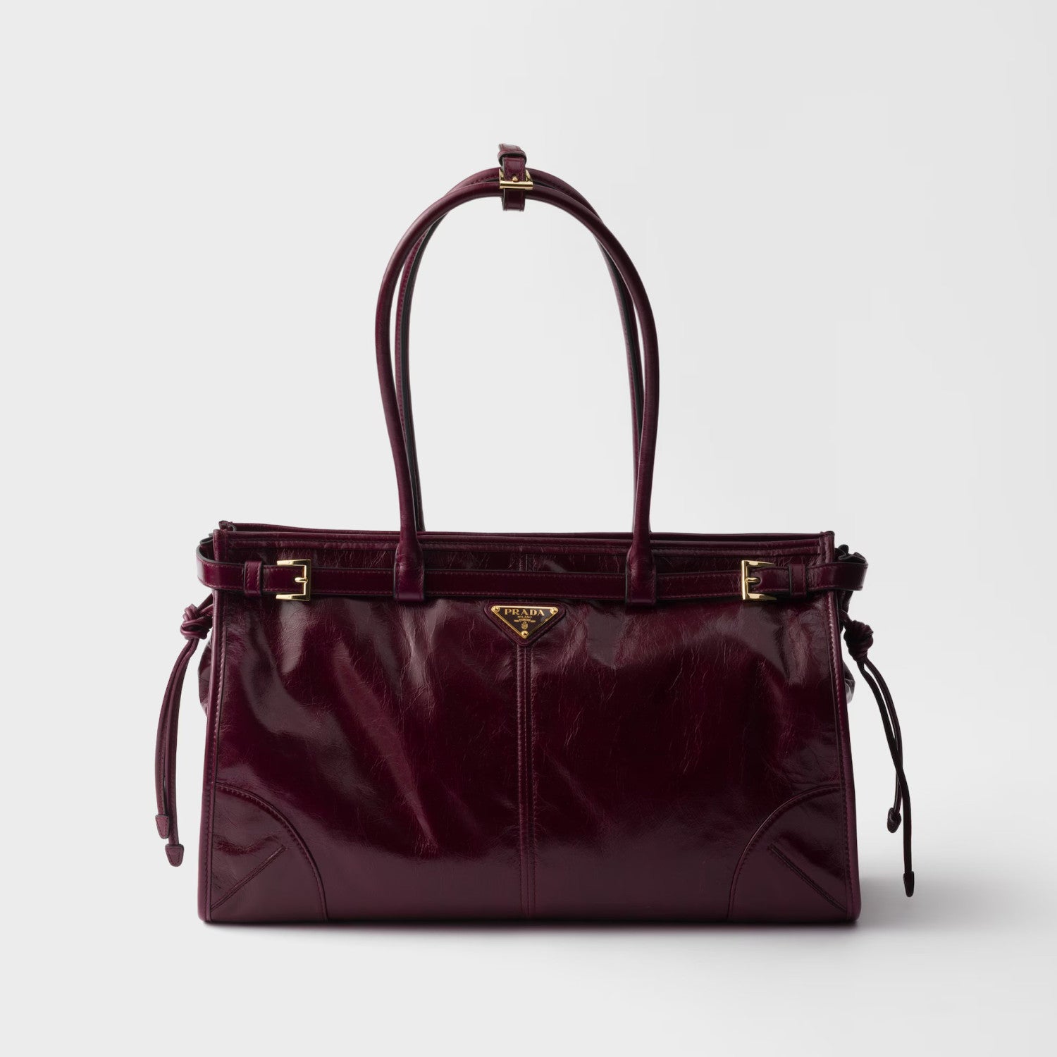 Prada Bonnie Soft Lux Women's Series Solid Color Oil-Waxed Leather Logo Handbag Casual Crossbody Bag Bags #77825