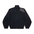 Balenciaga Men's New Fall And Winter Black Lambswool Material Collar Zipper Jacket #97214