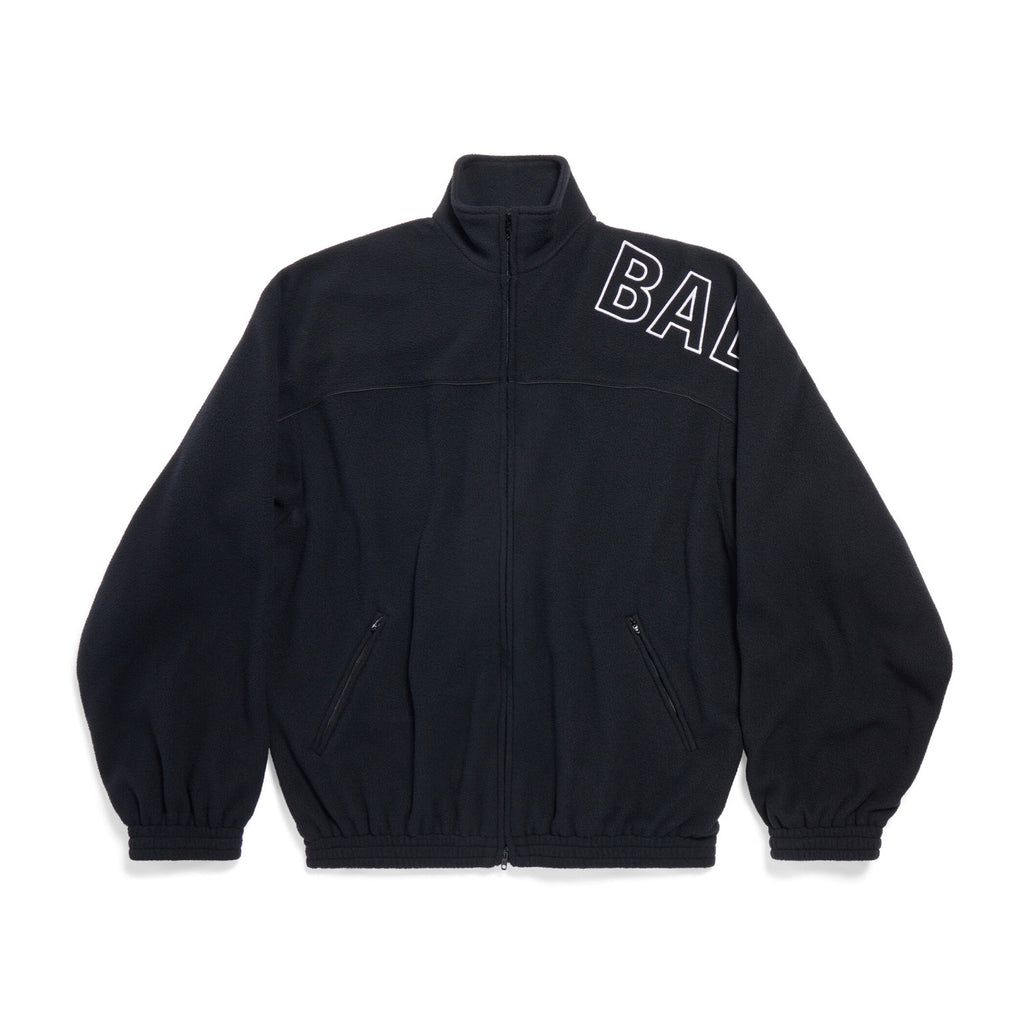 Balenciaga Men's New Fall And Winter Black Lambswool Material Collar Zipper Jacket #97214