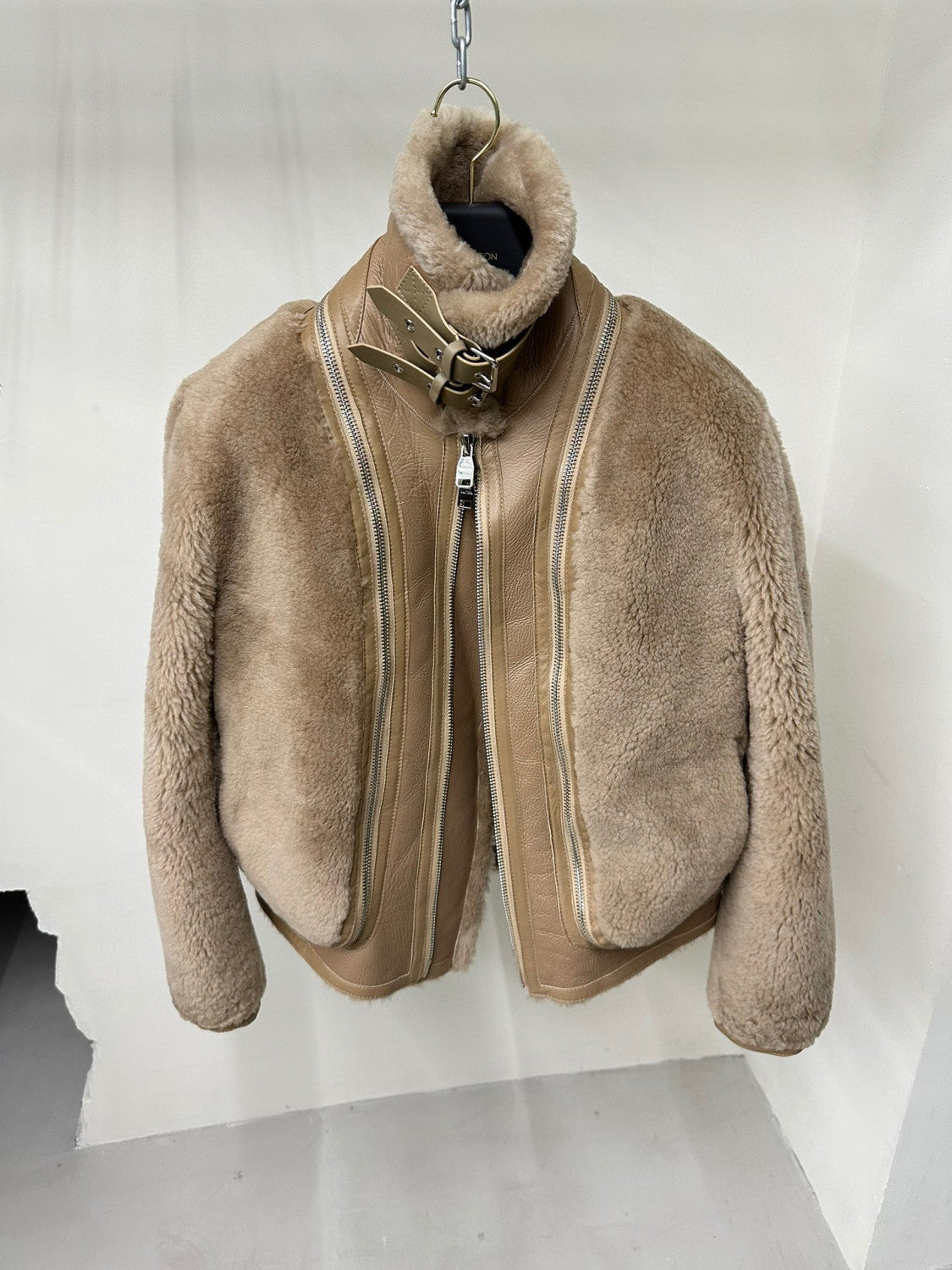 Louis Vuitton Removable Fur Leather Jacket Ngvp #5666