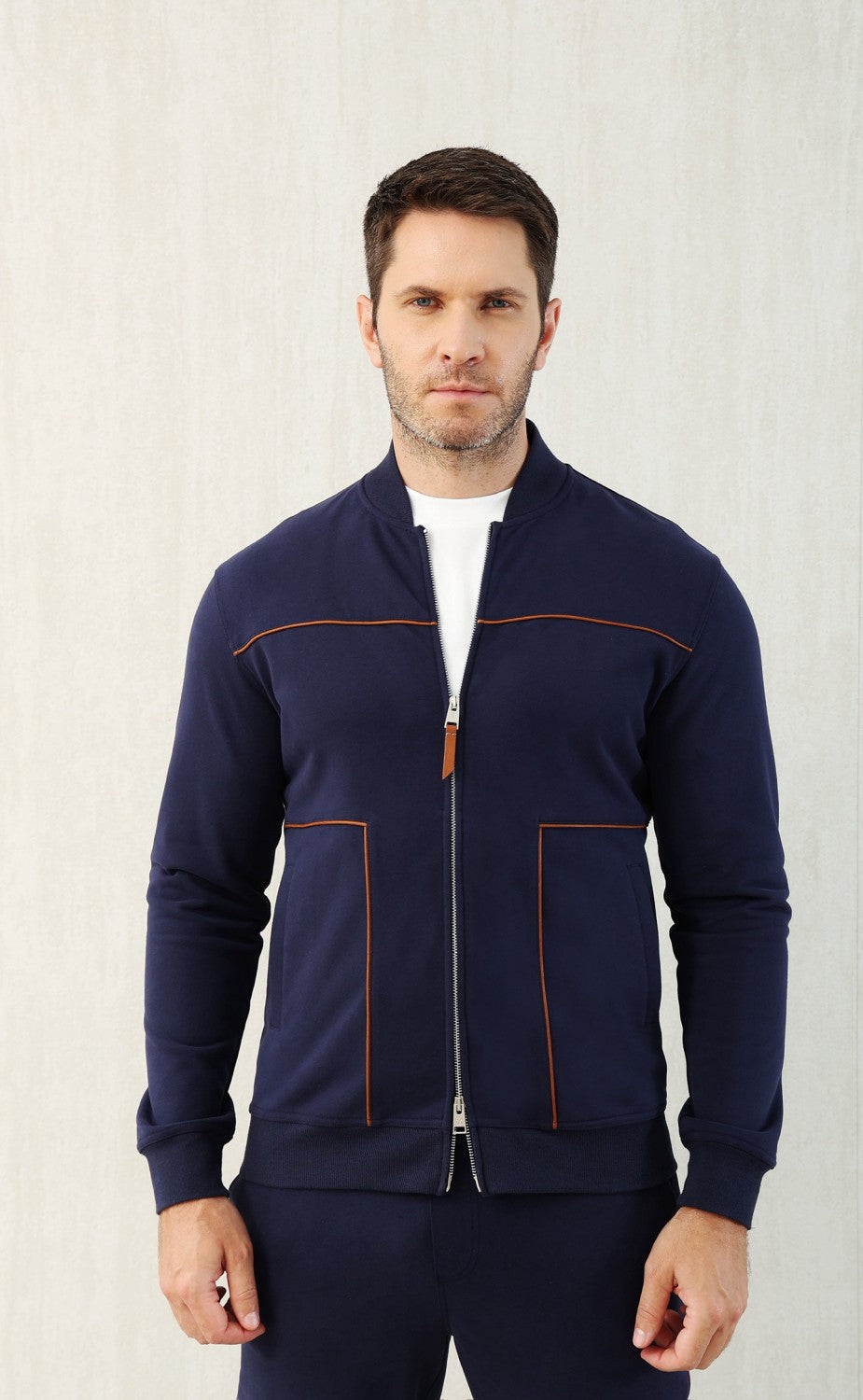 Brunello Cucinelli Men's Spring and Autumn Hooded Long Sleeve Cotton Casual Sports Sweatshirt Zipper Long Sleeve Jacket Ngvp #1766
