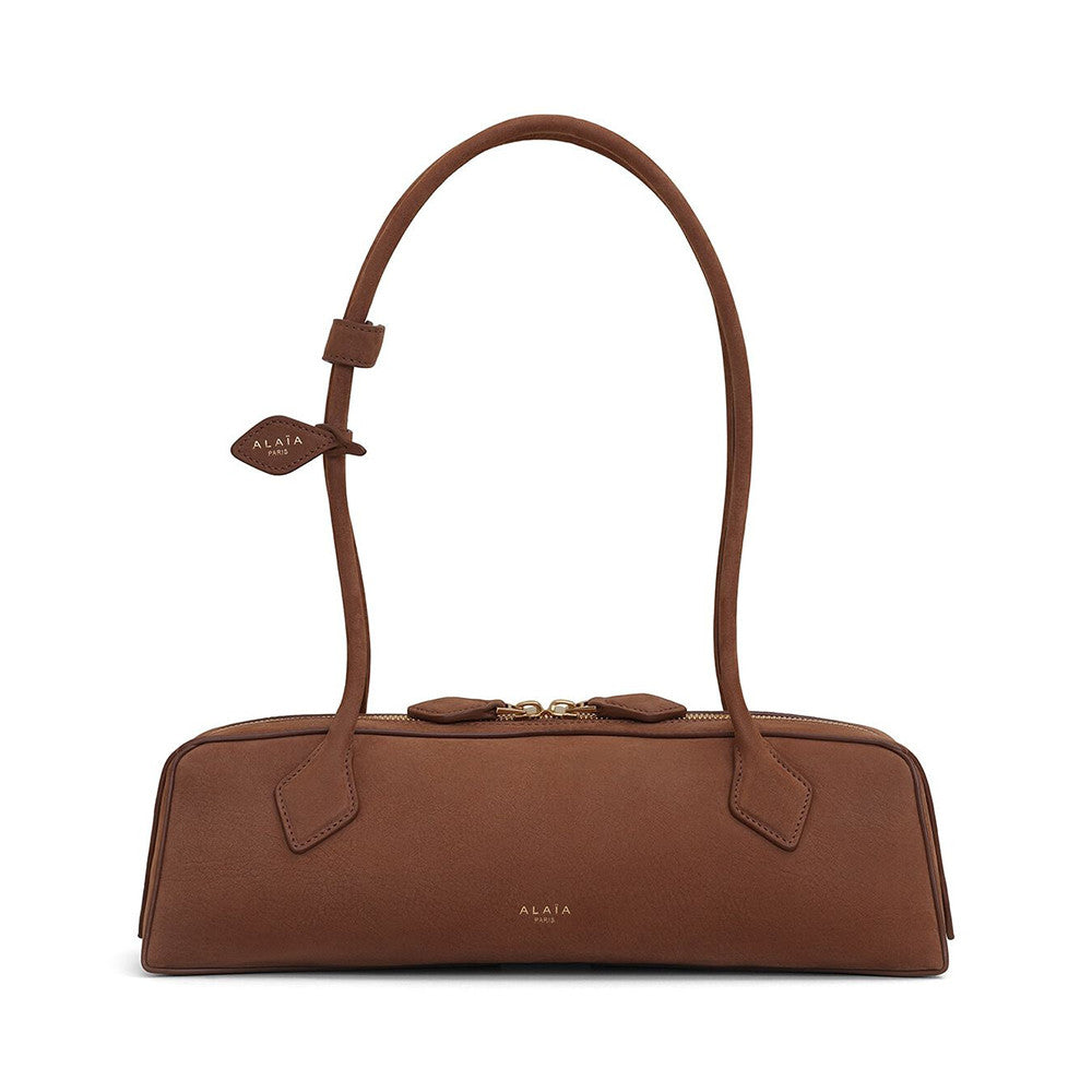 Alaïa Raspberry Le Teckel Medium Bag in Nubuck #320545