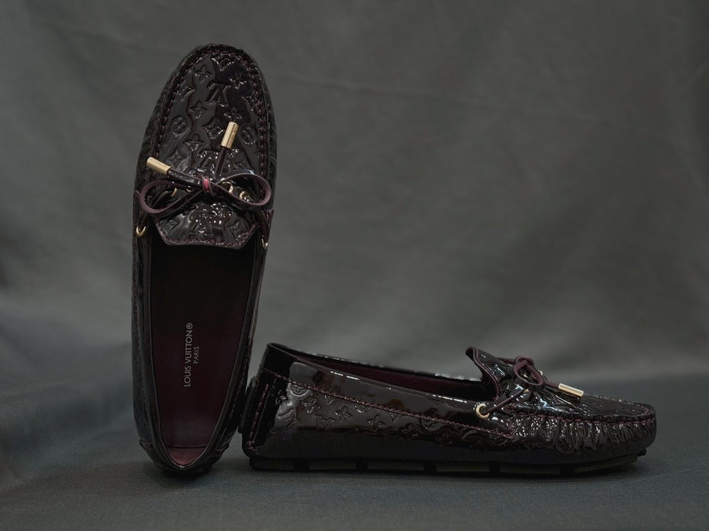 Louis Vuitton Women's Spring/Autumn Fashion Classic Round Toe Slip-On Leather Flat Low Top Loafers Shoes #78437