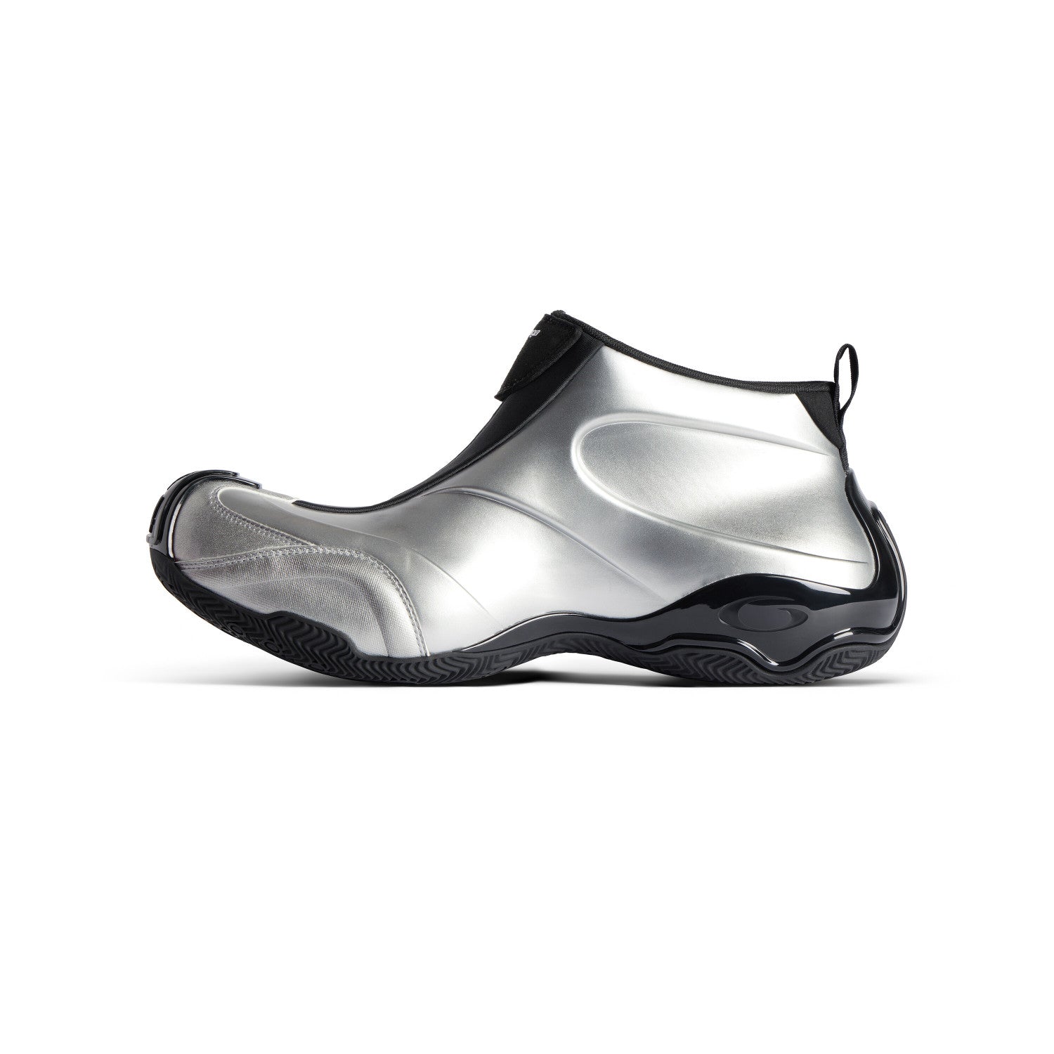 Balenciaga Basketball White Distressed Round Toe Zipper Basketball Shoes #332802