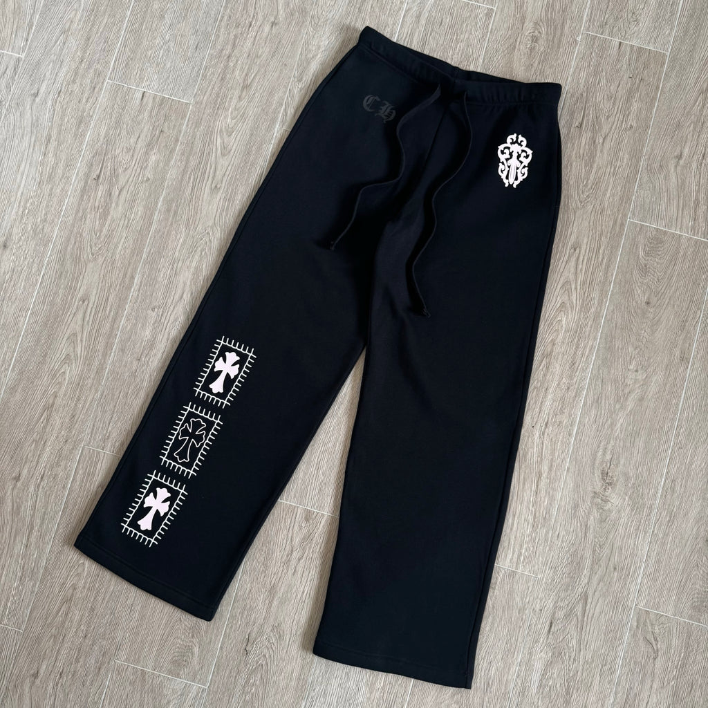 Chrome Hearts X Deadly Doll Cross Beauty Girl Black Sweatshirt Sweatpants #375716