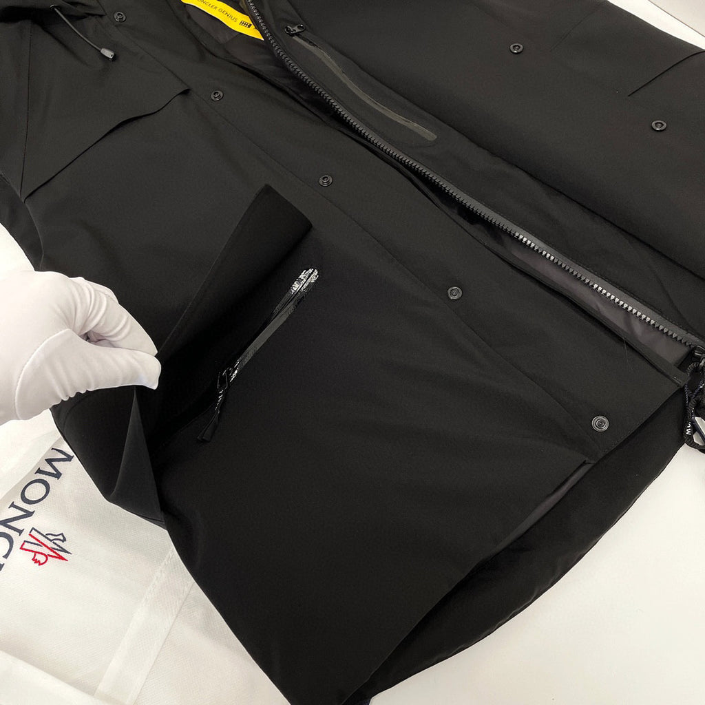 Moncler Black Hooded Down Jacket #22155