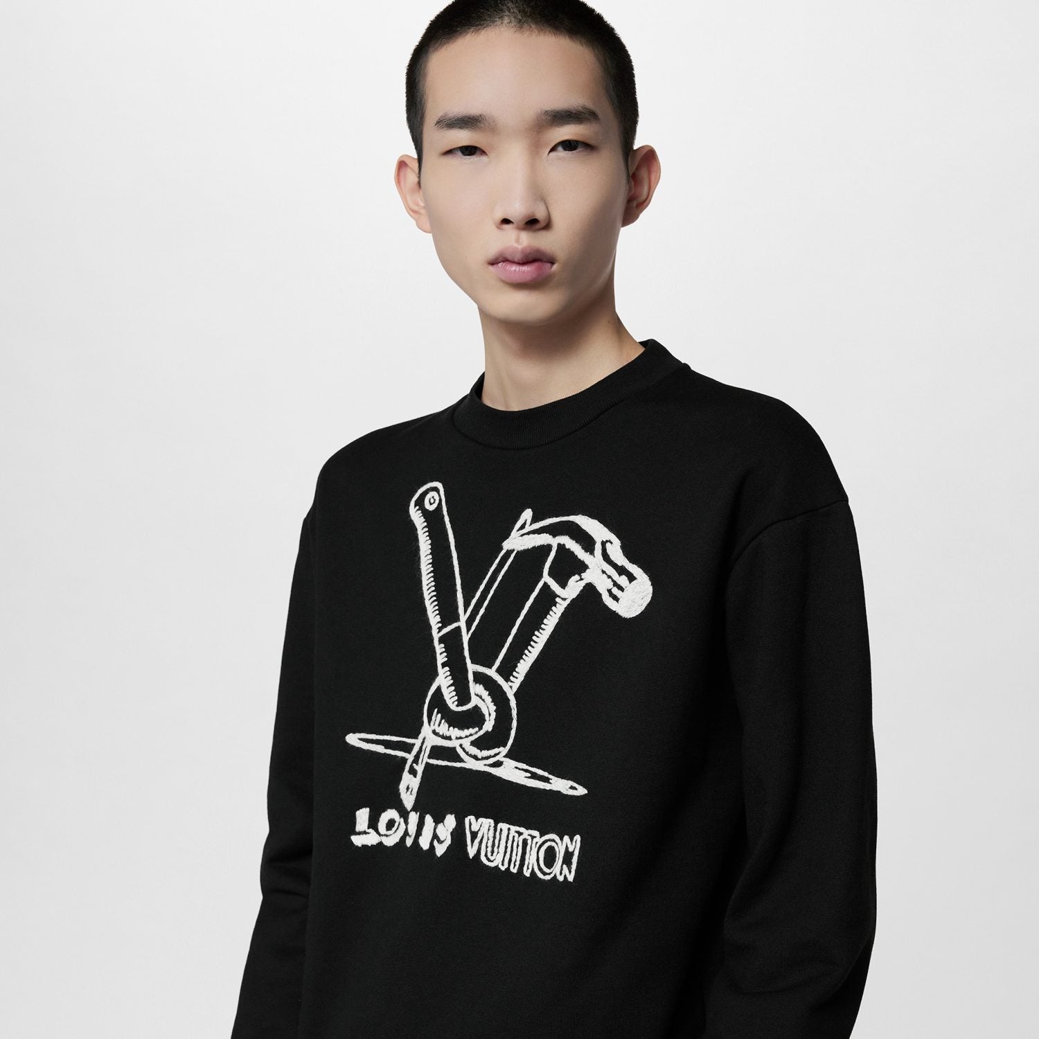 Louis Vuitton Knitted Crew Neck Pullover Sweater #96125