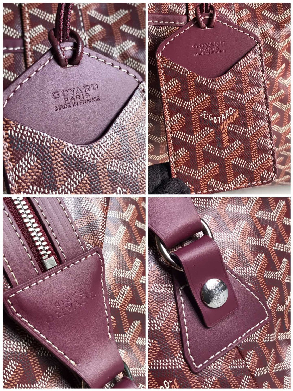 GOYARD Bowling45 Men's And Women's Fashion Classic All-over Print Zipper Closure Canvas Leather Oversized Travel Bag Bags BOWLIN045TY33CL33P #78364