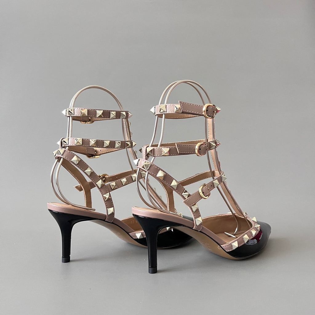 Valentino Rockstud Caged Pump 65mm Poudre #334615
