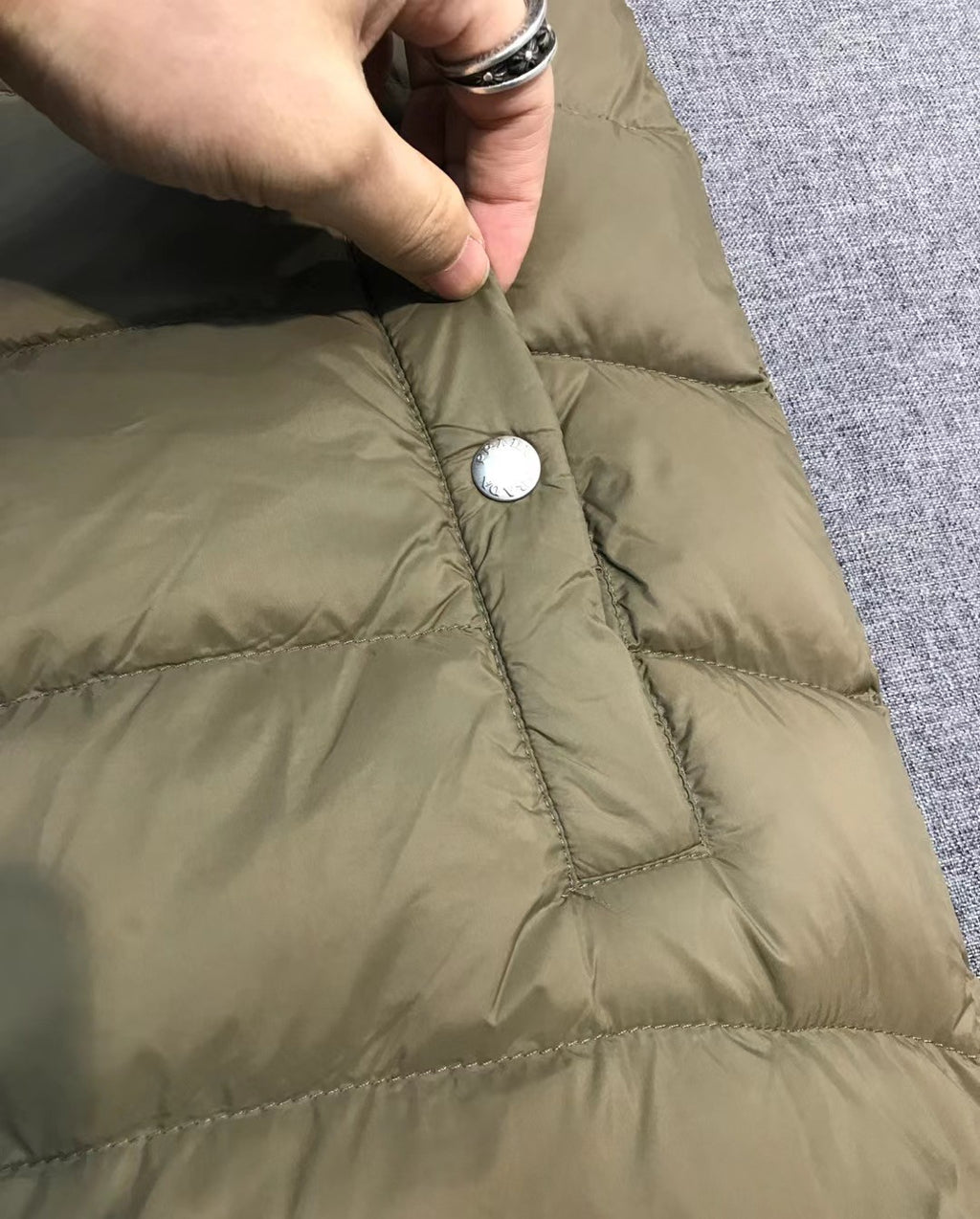 Prada Men's Fall/Winter Fashion Casual Classic Logo Triangular Enamel Emblem Hooded Zipper Patchwork Down Jacket #79548