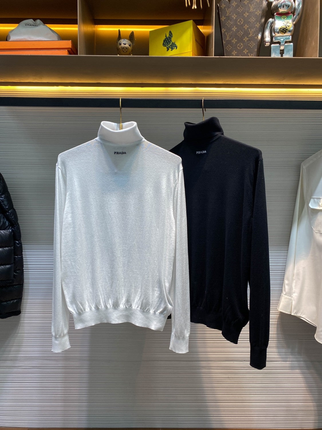 Prada Men's Wool Pullover Classic Turtleneck Sweater Spring Autumn Winter Solid Color Long Sleeve Cashmere Knit #332272