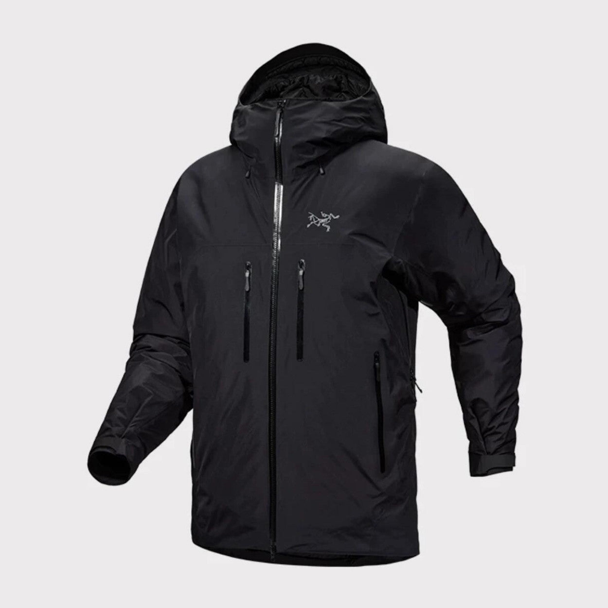 Arcteryx Autumn And Winter Solid Color Zipper Waterproof Windproof Long-Sleeved Hooded Jacket #74673