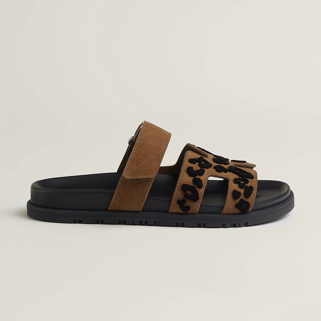Hermès Chypre sandal Brown #376389