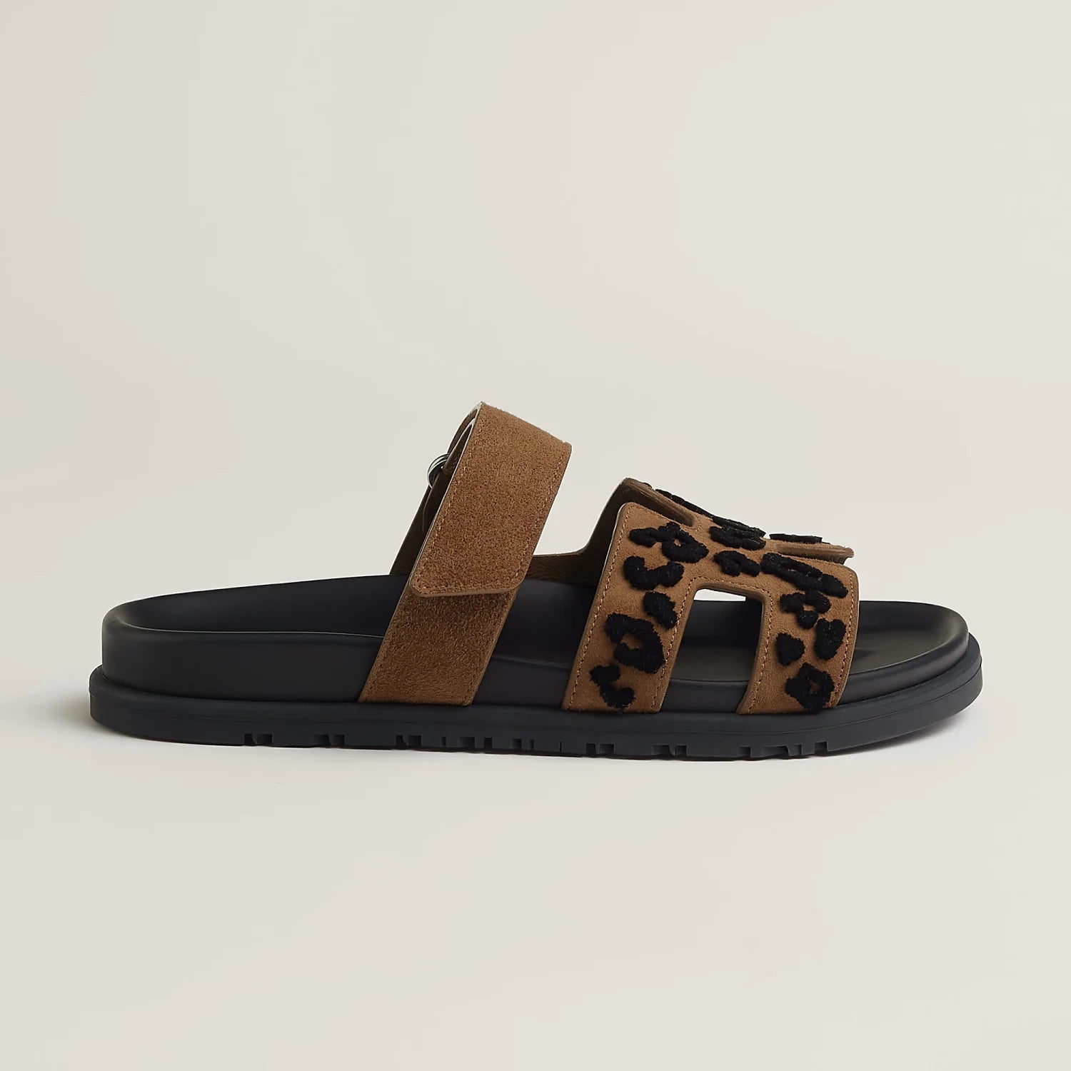 Hermès Chypre sandal Brown #376389