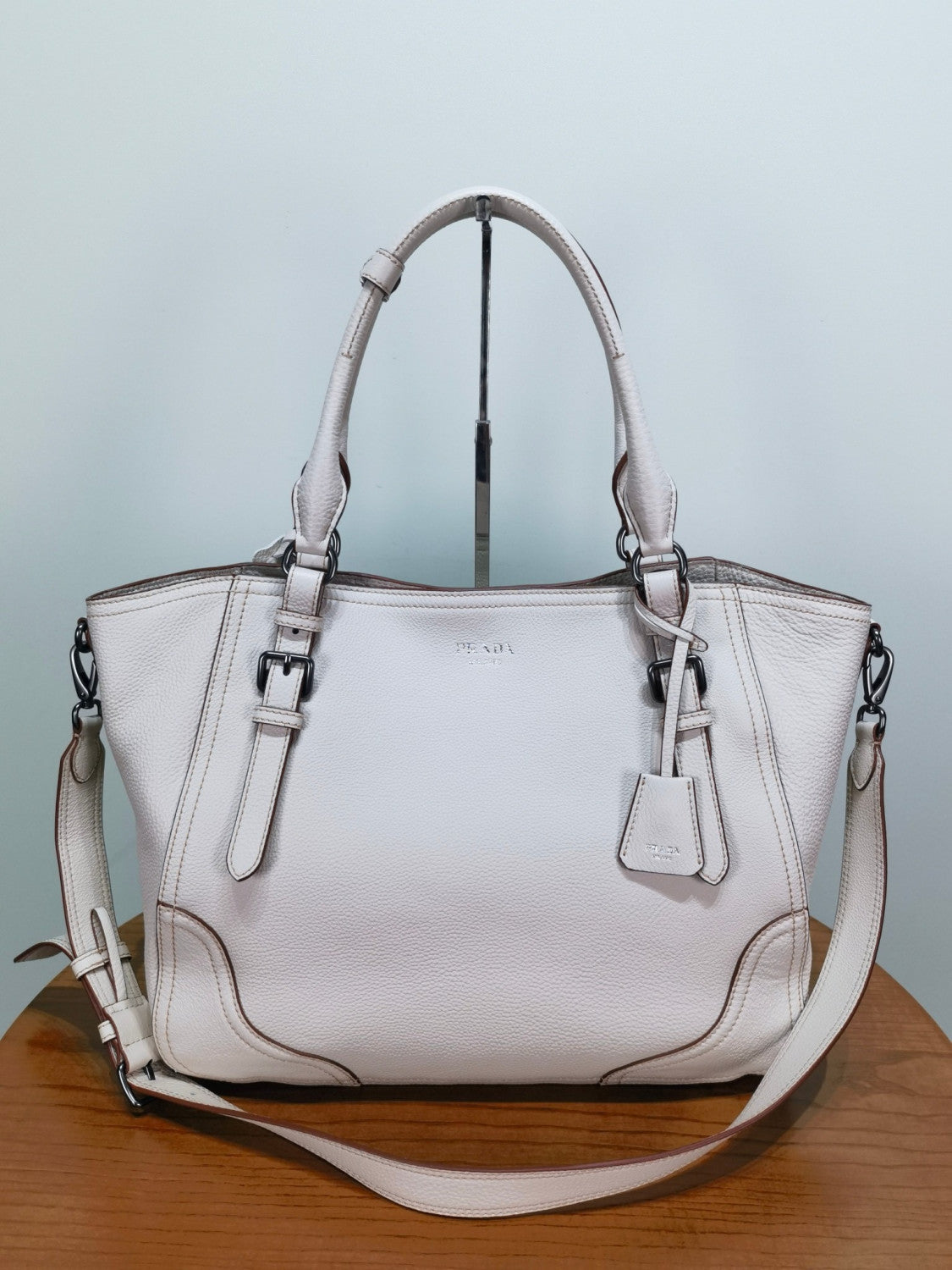 PRADA Large Leather Tote Bag #335977