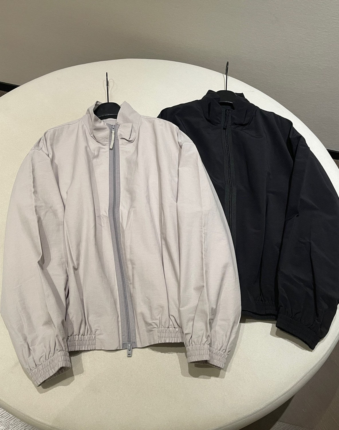 Acne Studios Men's Spring and Autumn Embroidered Letter Printed Solid Color Zipper Long Sleeve Jacket #75728