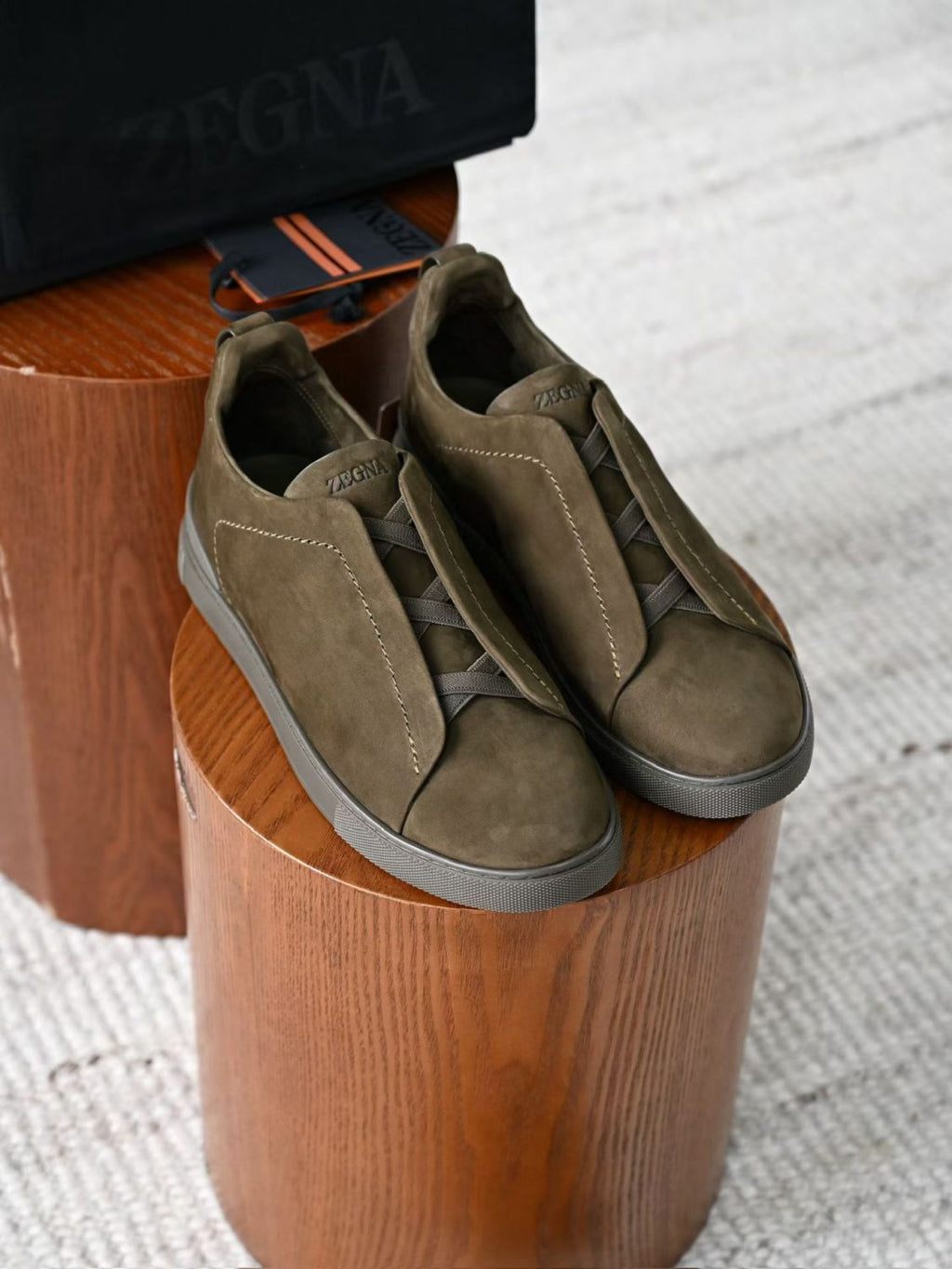 Zegna Triple Stitch SECONDSKIN Sneakers #384728