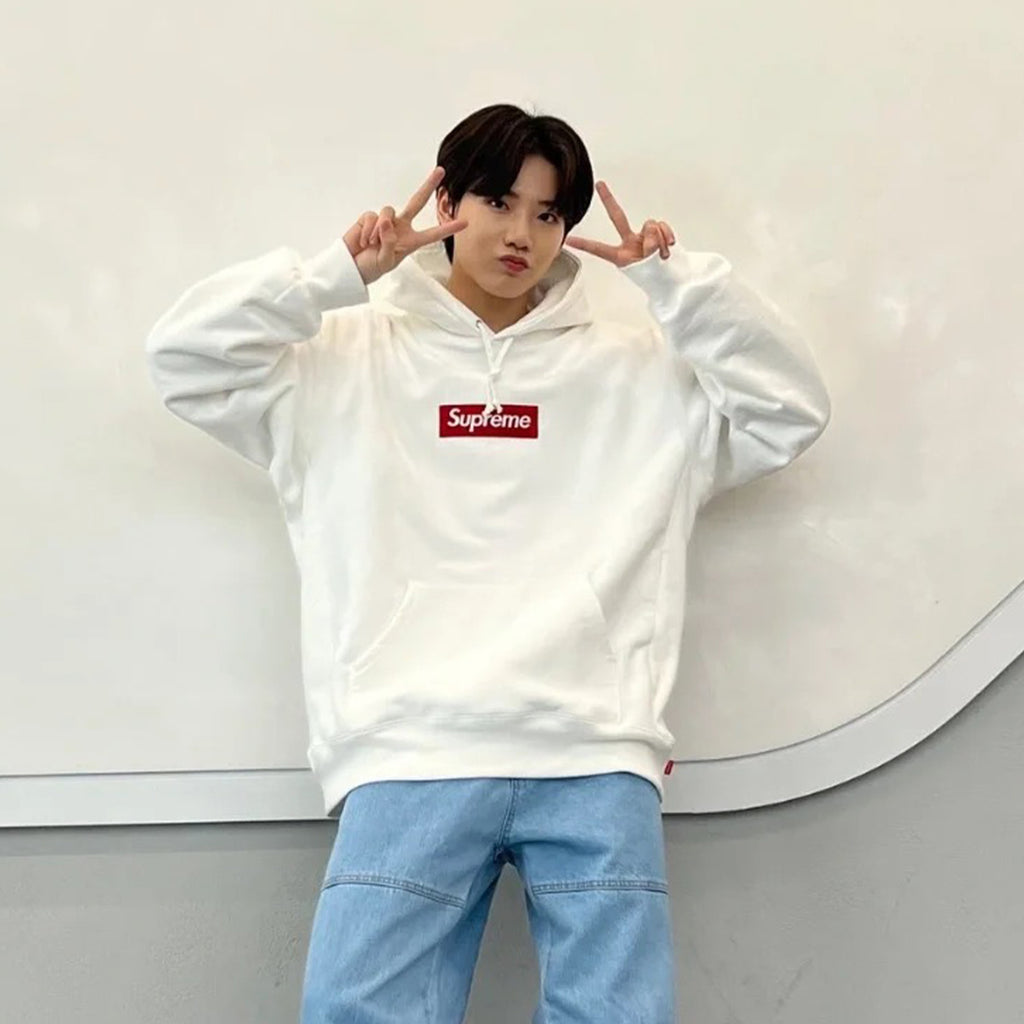 Supreme Men's And Women's Spring And Autumn Solid Color Logo Hoodie Multi-color Hooded Sweatshirt Casual Loose High Street Trendy Tops  #71398