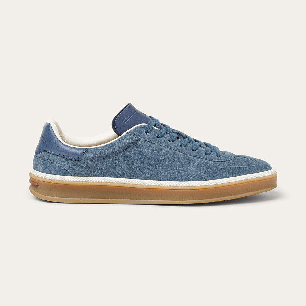 Loro Piana Men's Tennis Walk Dexun Sports Shoes Suede Round Toe Lace-Up Solid Color Four-Season Casual Shoes Low-Top Sneakers Ngvp #315199