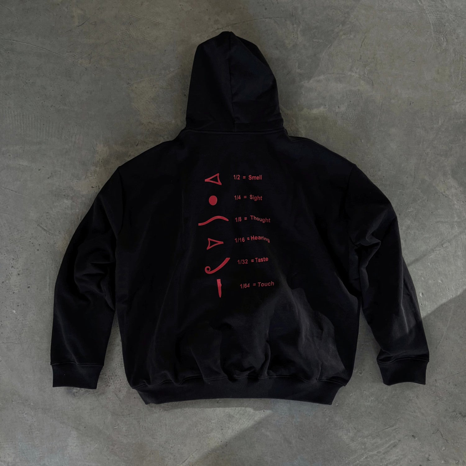 Vetements Men's Women's Spring And Autumn Dark Style Eyewear Printed Design Sense Trendy Trendy Single Cool Handsome Black Hoodie Peplum Pullover Sweatshirt Ngvp #1128