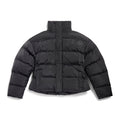 Balenciaga Men's Winter Flame Letter Logo Print Black Nylon Fabric Long Sleeve Puffer Down Jacket #98137