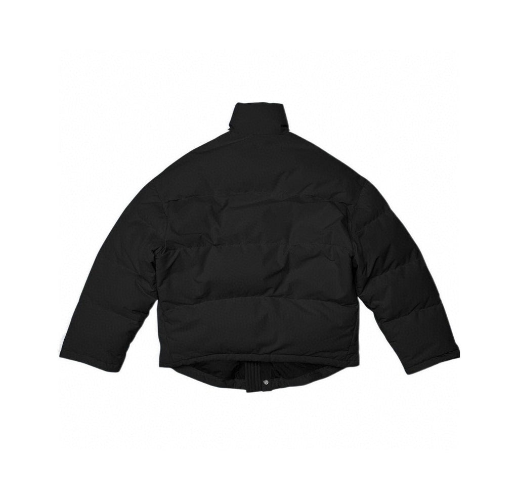 Balenciaga X Adidas Men's Winter Black Logo Print Stand Collar Puffer Down Jacket #73539