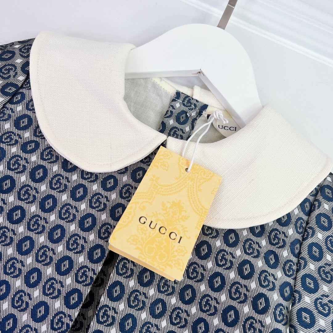 Gucci Kid's Double G Cotton Dress #38947