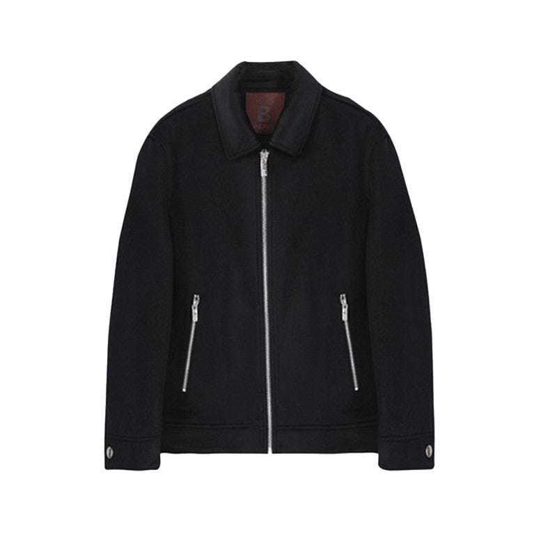 Berluti Men's Autumn And Winter Fashion Trend Casual Solid Color Jacket Long Sleeve Lapel Zipper Wool Jacket Ngvp #7584