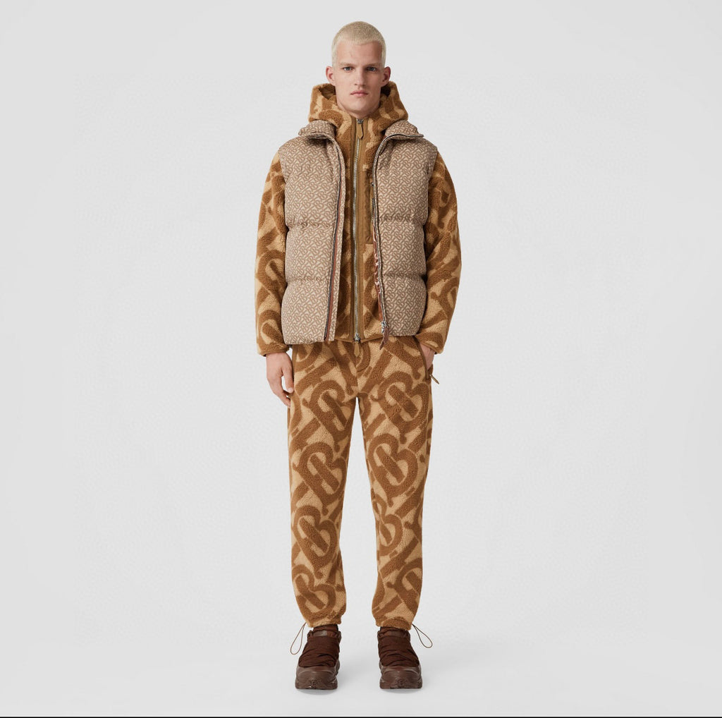 Burberry Full Printed Old Fashioned Puffer Down Vest #96544