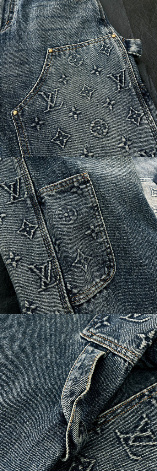 LouisVuitton Spring And Autumn Long Sleeved Denim Coat and Pants Set #94515