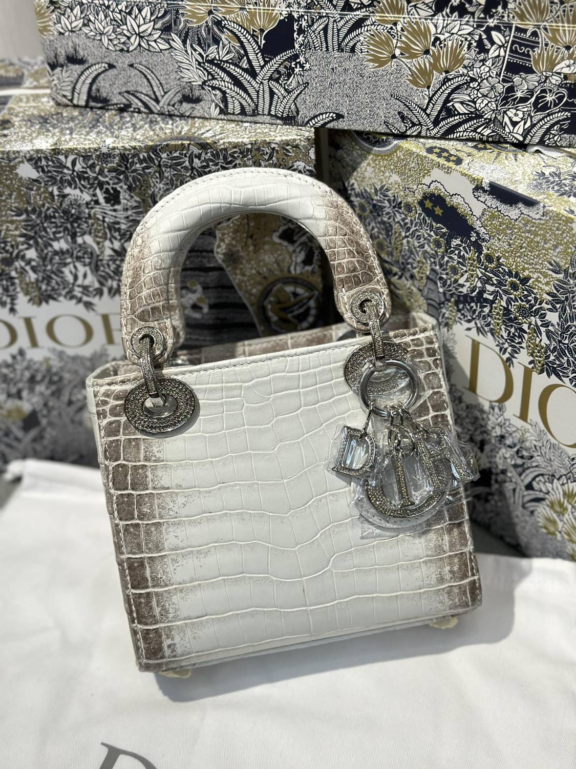 Dior Women's Fashion Classic Logo Badge Decorated Leather Chain Handbag Tote Shoulder Bag Bags #78757
