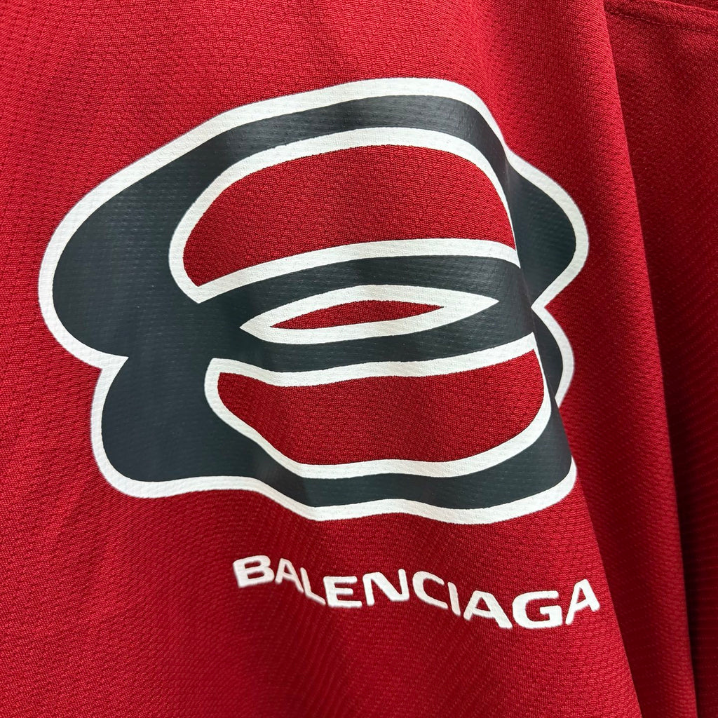 Balenciaga Men's And Women's Summer Fashion Casual Sports Inspired Close Knit Mesh Fabric V Neck Design Relaxed Fit Short Sleeve T-shirt #79146