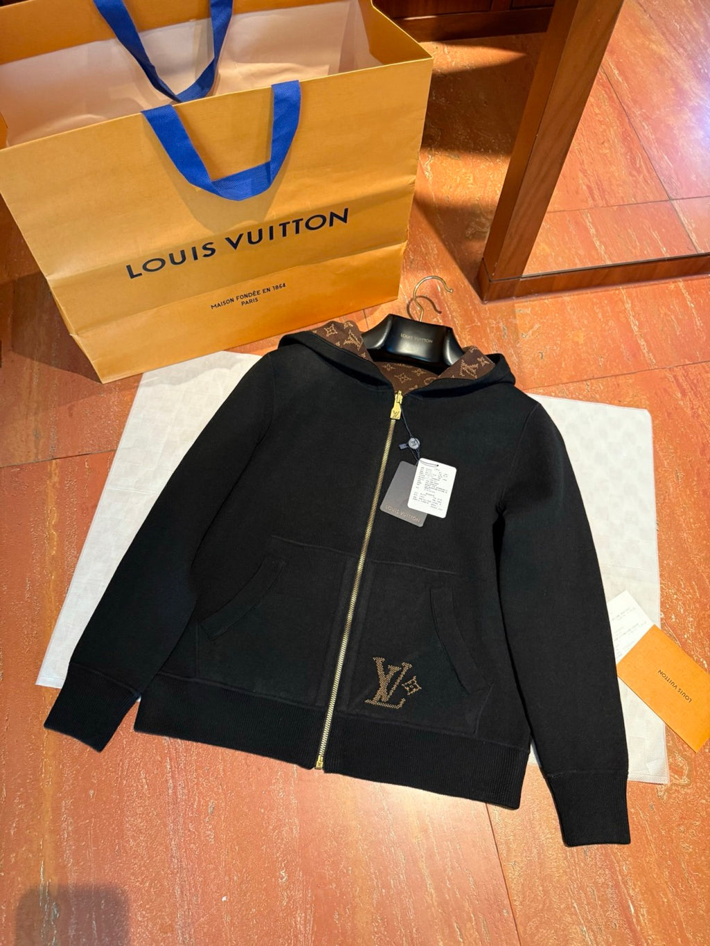 Louis Vuitton Monogram Reversible Double Face Hooded Blouson #333583