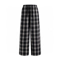 Balenciaga Men's Early Fall New Plaid Splicing Old Pants Loose Silhouette Loose Straight Casual Pants Ngvp #2432