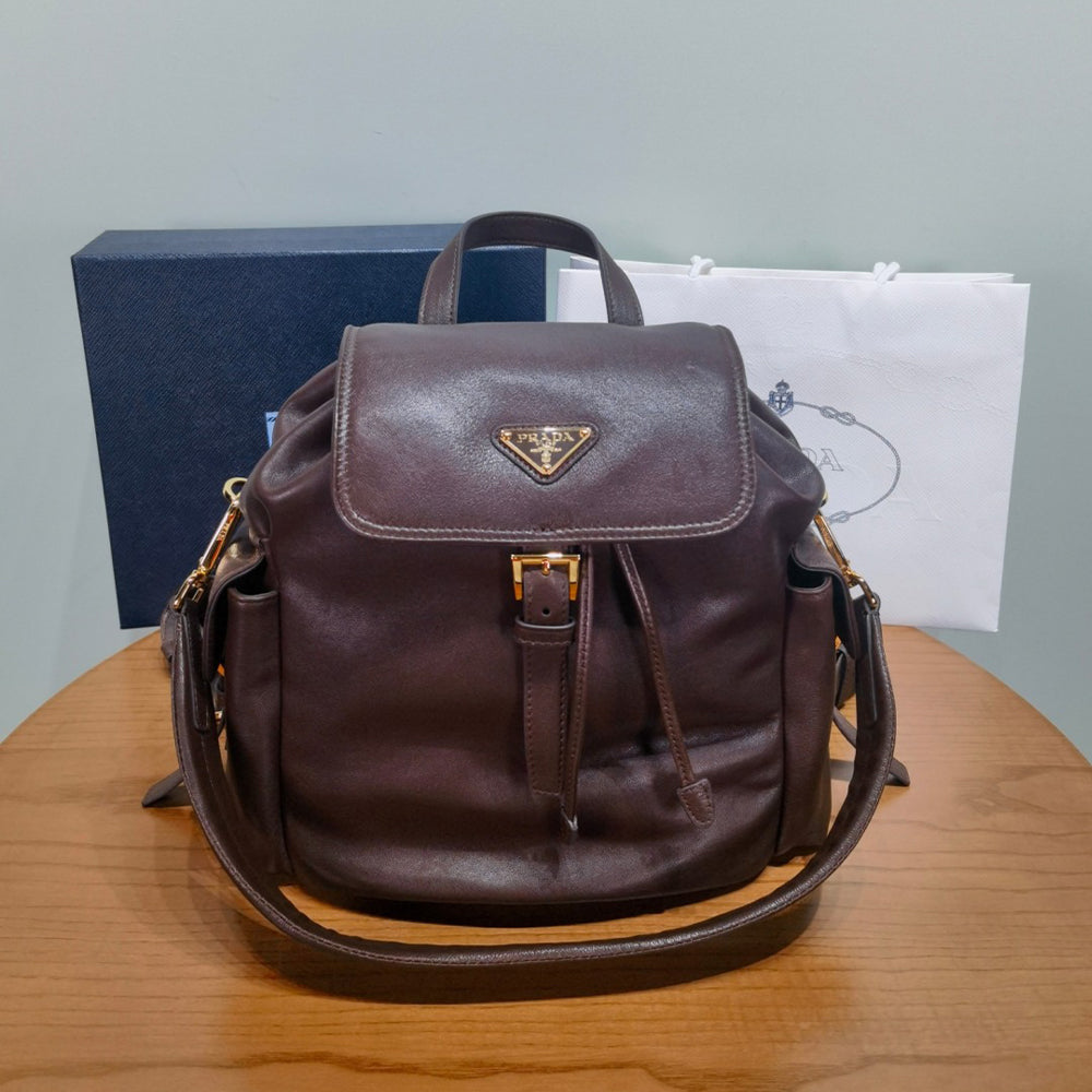Prada Autumn/Winter 2025 Explore Collection Nappa Leather Backpack Shoulder Bag 1BZ080 Bags #82541A