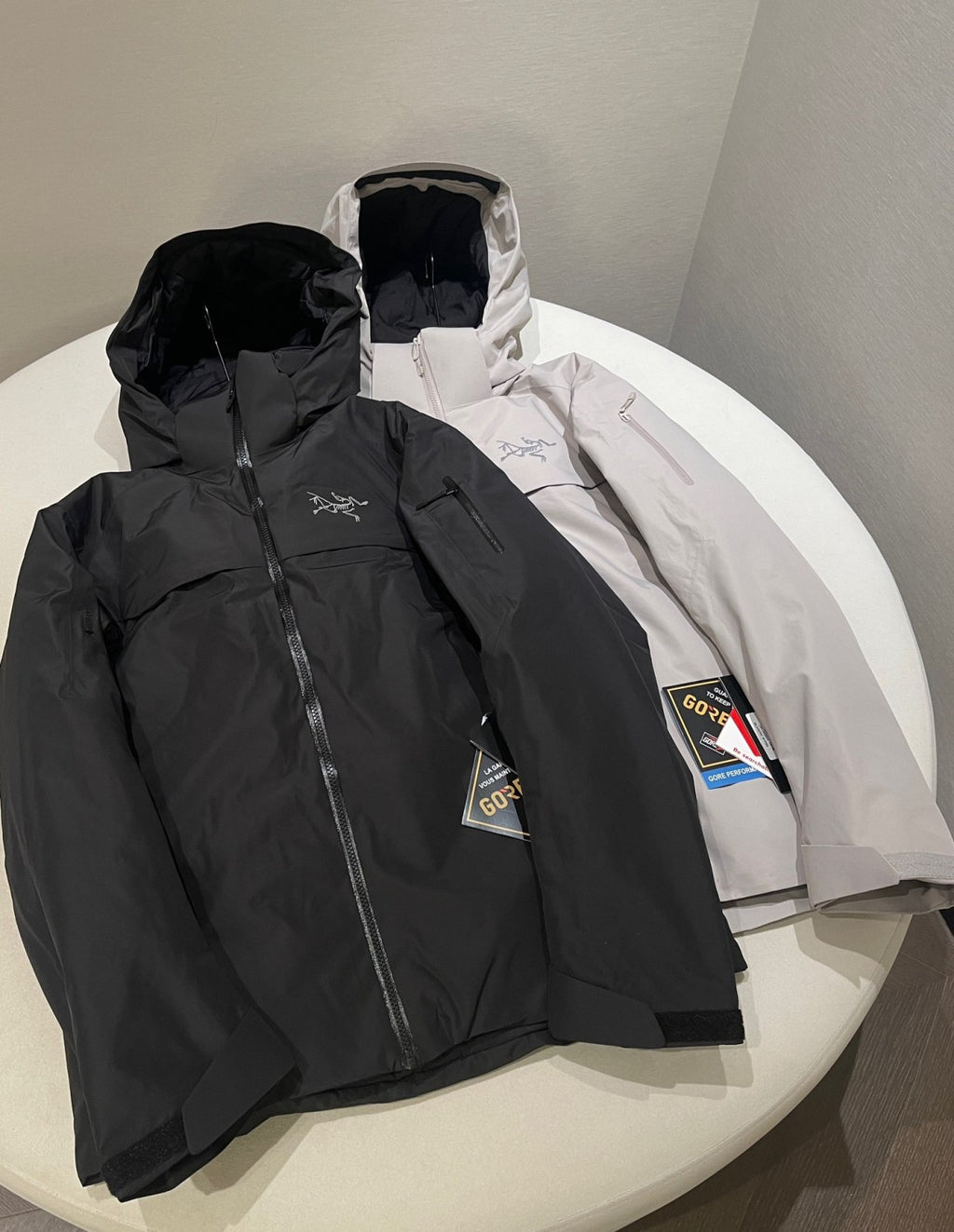 Arcteryx Men's Autumn And Winter Solid Color Zipper Waterproof Windproof Long-Sleeved Hooded Puffer Down Jacket #74124