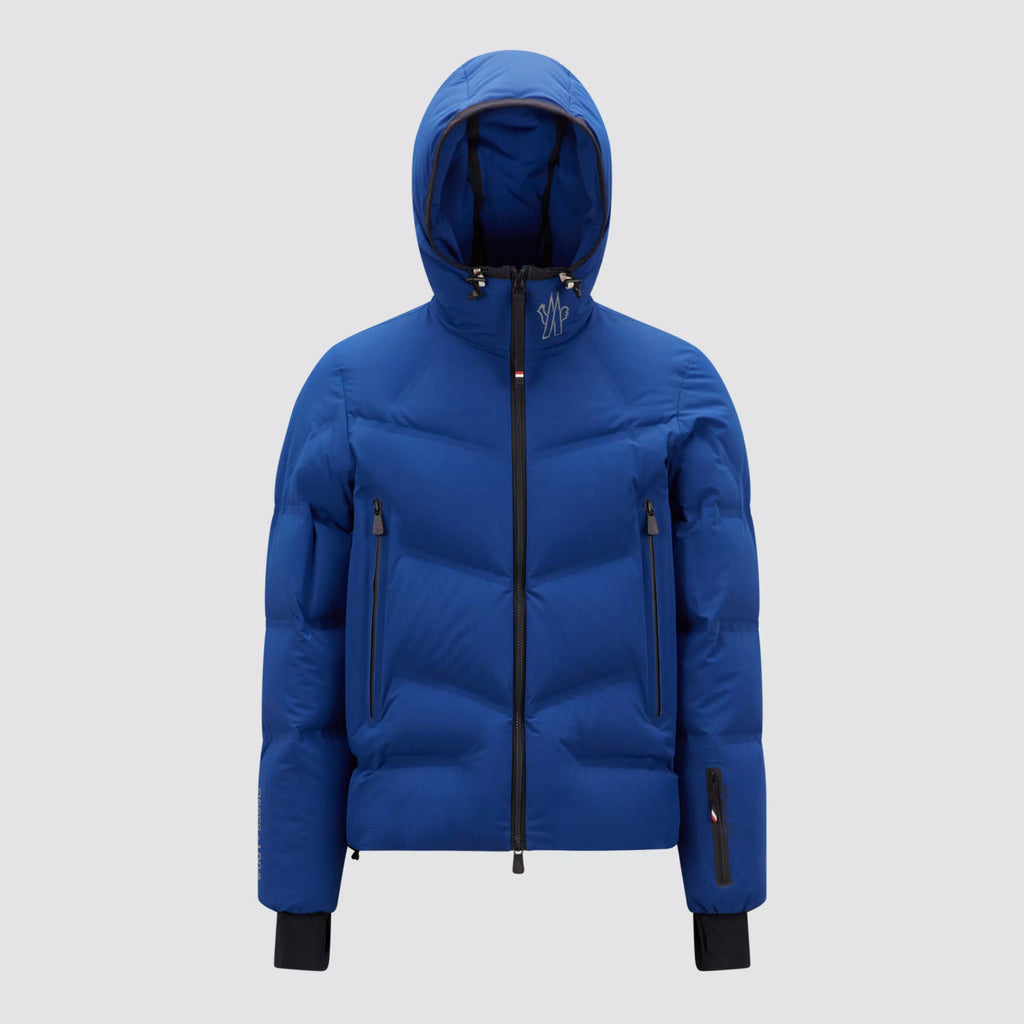 Moncler Men's Winter Solid Color Logo Printed Hooded Zipper Long Sleeve Arcesaz Short Puffer Down Jacket #98135