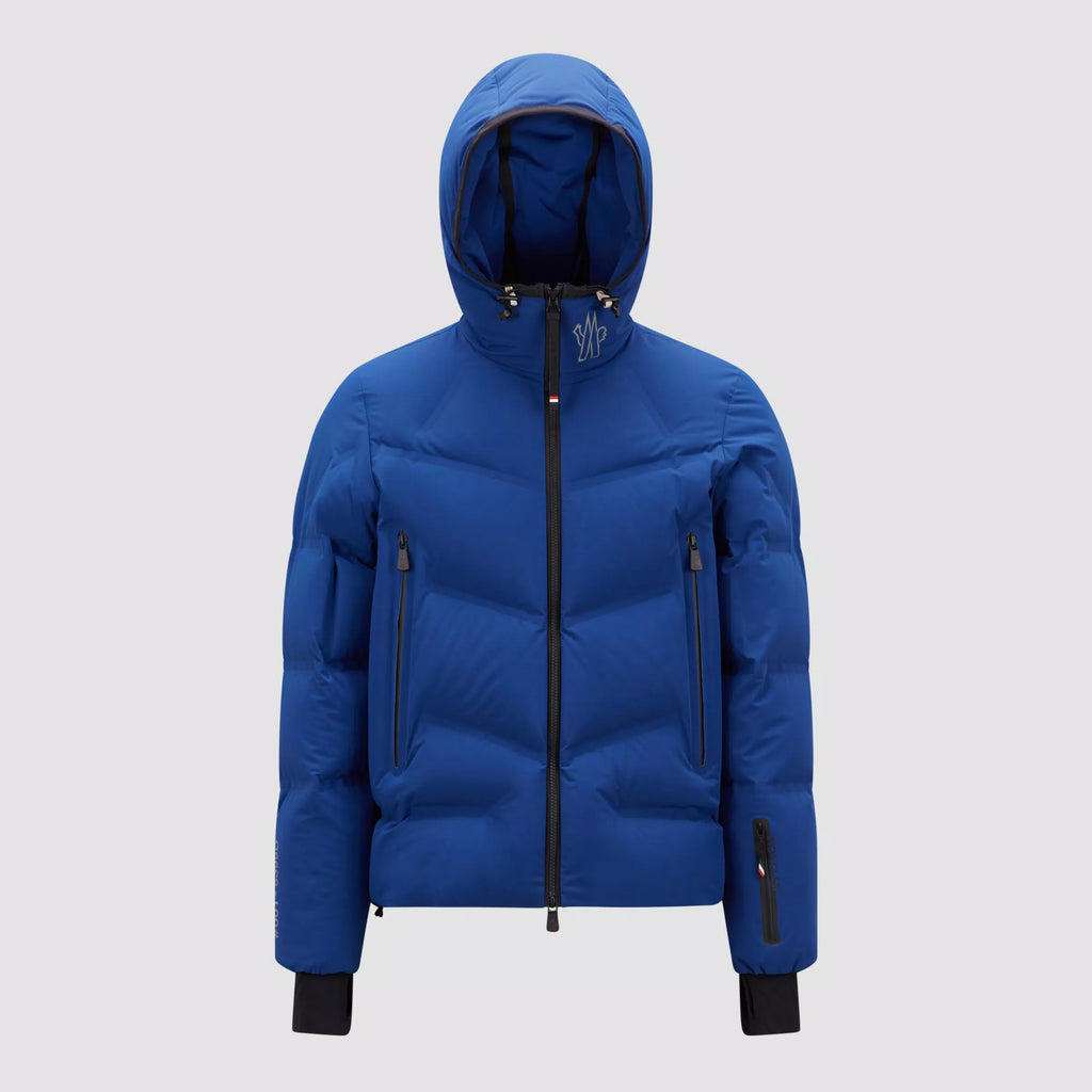 Moncler Men's Winter Solid Color Logo Printed Hooded Zipper Long Sleeve Arcesaz Short Puffer Down Jacket #98135