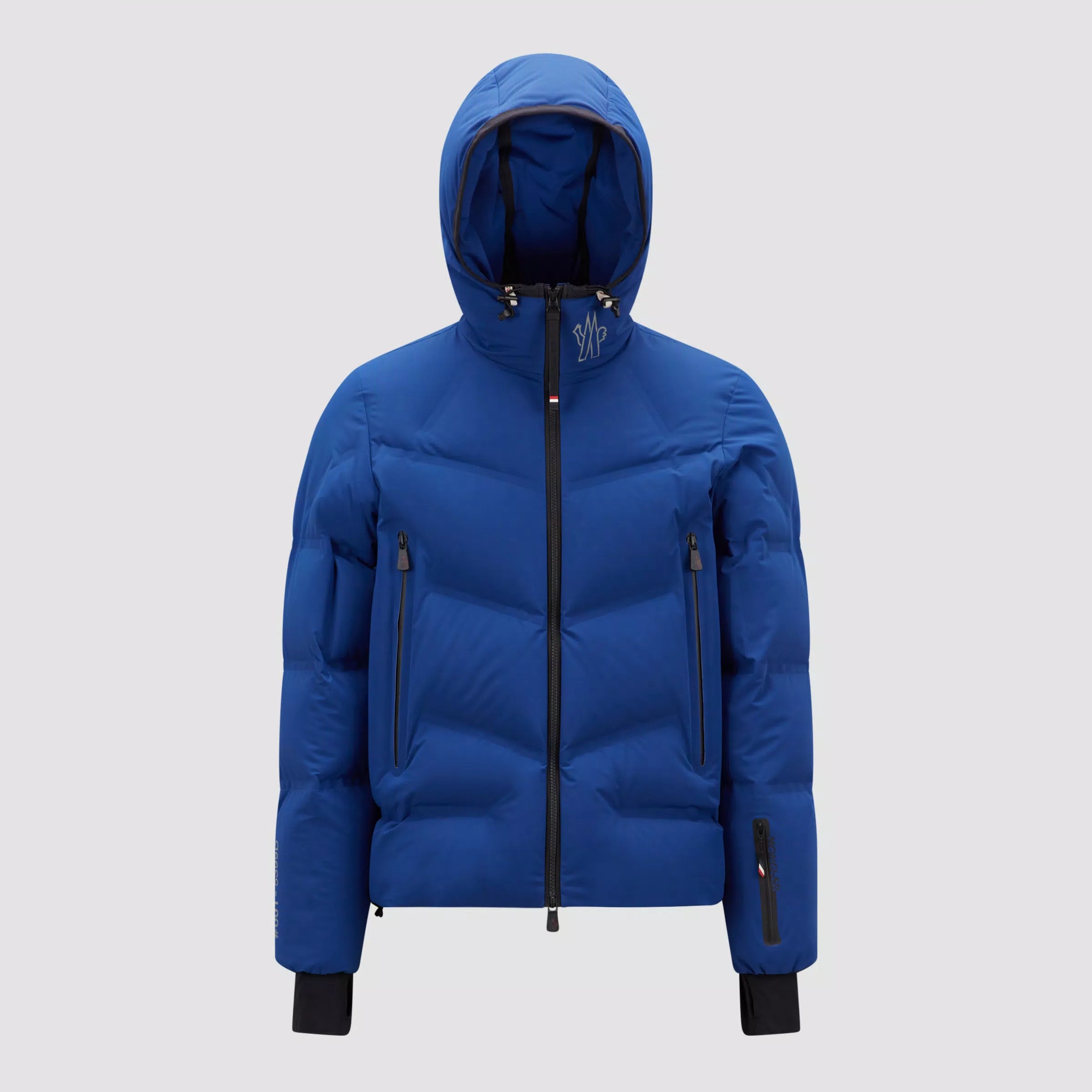 Moncler Men's Winter Solid Color Logo Printed Hooded Zipper Long Sleeve Arcesaz Short Puffer Down Jacket #98135