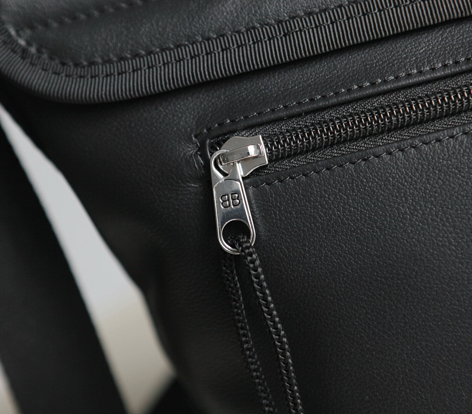 Balenciaga Men's Letter Print Black Calfskin Single Shoulder Crossbody Bag Bags #77712